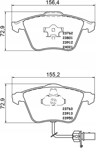 KLOCKI HAM AUDI A4 04- BREMBO na Arena.pl