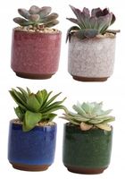 DONICZKI CERAMICZNE MINI OZDOBNE 6 SZT. RÓŻNE KOLORY