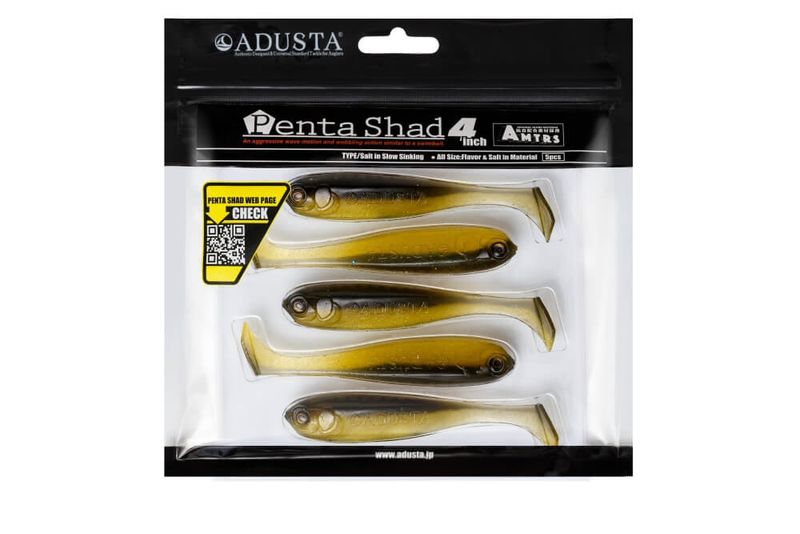 ADUSTA PENTA SHAD 118 GHOST AYU 4 '' / 10 cm /kpl5 zdjęcie 2