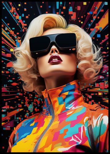 Plakat 64x90cm Retro Futuryzm na Arena.pl