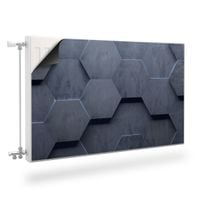 MATA Magnetyczna Na Grzejnika Heksagony Beton Efekt 3D 80cm x 60cm