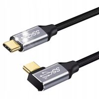 KABEL PRZEWÓD USB-C DO USB-C 3.1 KĄTOWY FAST CHARGE WIREWAY WW331320 2m