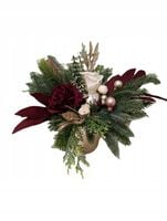 Stroik Świąteczny Bożonarodzeniowy Choinka Dekoracja na Stół Rękodzieło!