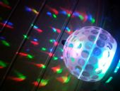 DUŻA ŻARÓWKA KULA DIODOWA DISCO RGB 3x1w W-WA