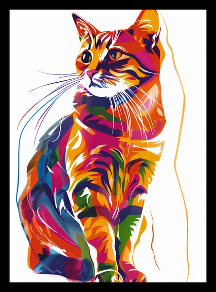 Plakat 20,5x28,4cm Nasycony Kot zdjęcie 2