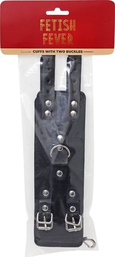 fetish fever   cuffs with two buckles   black na Arena.pl