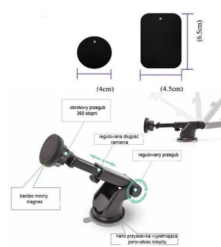 MAGNES na telefon do auta do deski rozdzielczej ta na Arena.pl