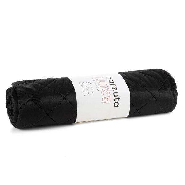 Narzuta dekoracyjna LUIZ 70x160 czarna w geometryczny wzór zdjęcie 5