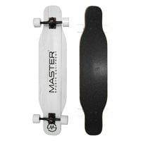 deskorolka longboard master 42" klon 107cm - wzór: białe drewno