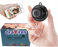 Kamera wifi draVires ip szpiegowska mała mini podczerwień