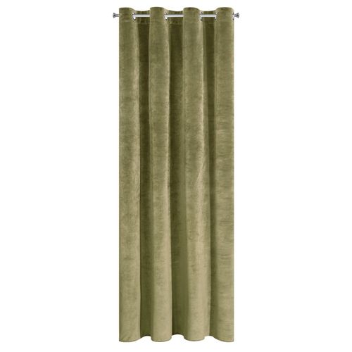 Zasłona gotowa na przelotkach VILLA 140x250 Eurofirany oliwkowa na Arena.pl
