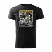Koszulka z motocyklem na motor Suzuki V-strom Vstrom 1050 DE męska czarna REGULAR M
