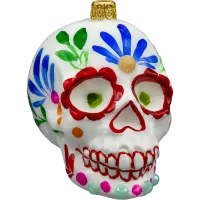 Bombka choinkowa szklana: Cukrowa Czaszka Día de los Muertos