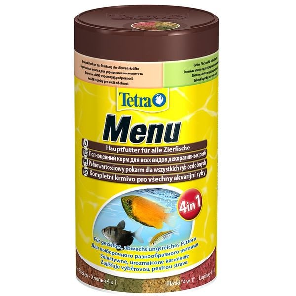 Tetra Menu 250ml - mix 4 pokarmów dla ryb zdjęcie 1