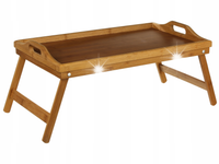 Taca 50x30 cm z nóżkami bambusowa