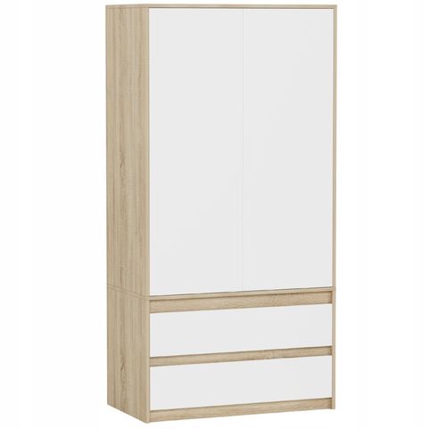 Szafa garderoba 90cm 2drzwi 2szuflad antracyt mix artisan B-9TIP na Arena.pl