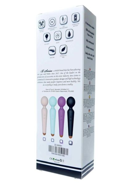 Stymulator-Rechargeable Power Wand USB 10 Functions - Blue zdjęcie 9