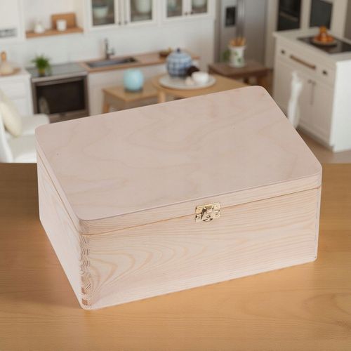 SKRZYNKA DREWNIANA PUDEŁKO Kufer Pojemnik 30x20 ORGANIZER DO DOMU DECOUPAGE na Arena.pl