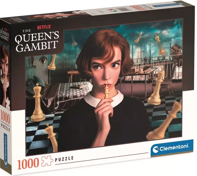 Puzzle 1000 elementów. Netflix. Gambit królowej zdjęcie 1