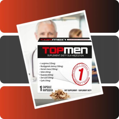 2x Tabletki na erekcje potencje TOP-MEN Libido Sex Szybki Efekt Działa 24h na Arena.pl