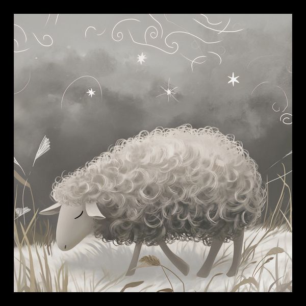 Plakat 30x30cm Bujna Owca zdjęcie 2