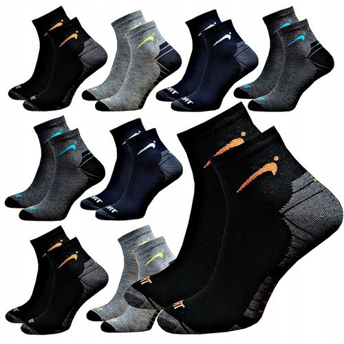 10x Skarpety Bawełniane Skarpetki Męskie Trwałe Wygodne Sportowe 40-43 na Arena.pl