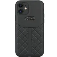 audi genuine leather iphone 12/12 pro 6.1 czarny/black hardcase