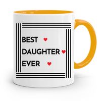 Kubek Żółty Prezent Dla Córki Best Daughter Ever Z Nadrukiem Ze Zdjęciem