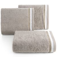 Ręcznik Niko 30x50 cm beżowy bawełniany z dekoracyjną bordiurą