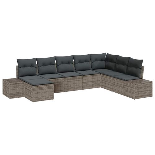 Zestaw Sof na Ogród 8 pcs 319 x 209 x 85 cm Polirattan na Arena.pl