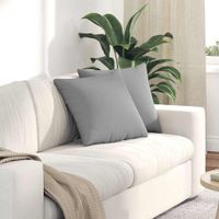 Poduszki na sofę 2 pcs Szary chmur 45 x 45 cm tkanina