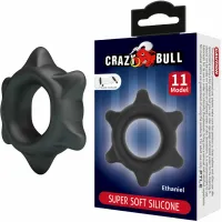 crazy bull ethaniel model 11 silikonowy pierścień regulowany czarny 65 mm