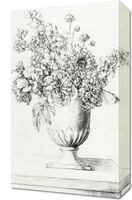 Obraz 30x50cm Waza z Kwiatami, Jean Bernard Vintage do Salonu