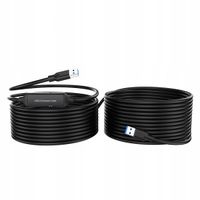 Aktywny przedłużacz USB 3.0 M-M 10m ze WZMACNIACZEM do 5Gb/s Spacetronik