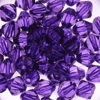 KRYSZTAŁKI OKRĄGŁE FIOLET 14MM 8SZT