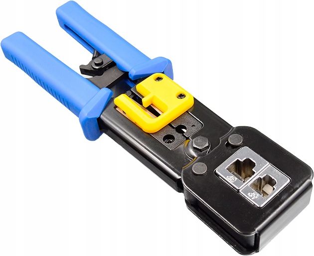 ZESTAW NARZĘDZI SIECIOWYCH DO WTYKÓW PRZELOTOWYCH RJ45 TESTER ZACISKARKA zdjęcie 11