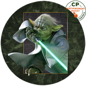 Opłatek na tort Star Wars - Yoda