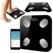 Inteligentna Waga Łazienkowa Analityczna Bluetooth Czarna