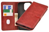 Etui portfel Wallet do Oppo Reno 15 5G czerwony
