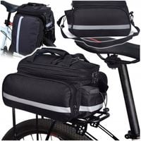 TORBA SAKWA ROWEROWA NA ROWER BAGAŻNIK + POKROWIEC Pojemna Wygodna Solidna