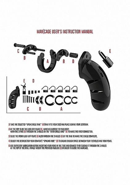 pas cnoty mancage model 03 czarny 11 cm zdjęcie 4