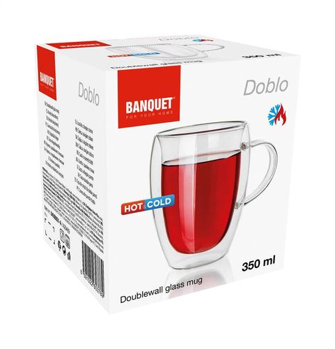 szklanka termiczna kubek 350ml z podwójną scianką do kawy herbaty na Arena.pl