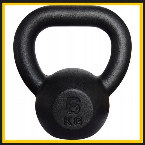 Kettlebell żeliwny odważnik kula kettle hantla 6kg na Arena.pl