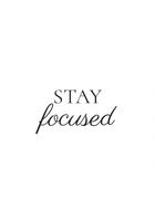 Plakat 70x100cm Z Napisami Nowoczesny Cytat Stay Focused