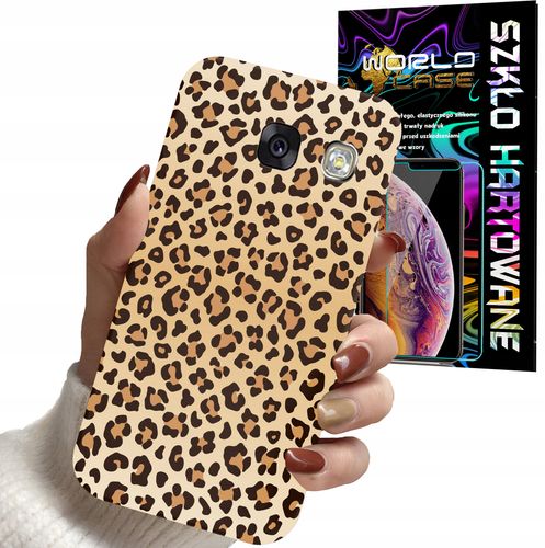 ETUI CASE DO SAMSUNG A5 2017 - PANTERKA WZORKI MODNE WZORY DLA KOBI + SZKŁO na Arena.pl