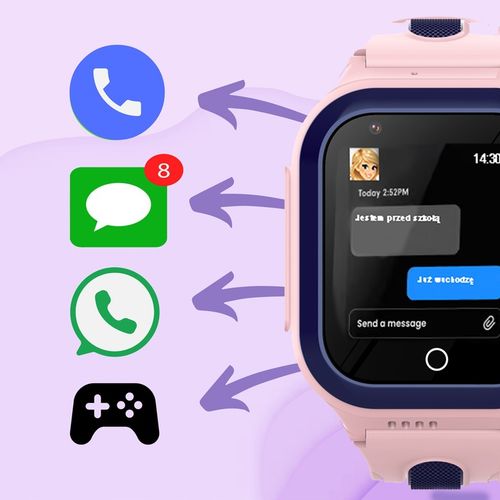 SMARTWATCH DLA DZIECI ZEGAREK TELEFON GPS SMS ROZMOWY MP3 WIBRACJA Z GRAMI na Arena.pl