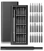 Zestaw precyzyjnych śrubokrętów 25w1 torx wkrętaki magnetyczne bity + etui