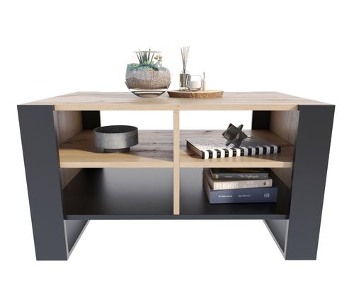 Ława Figa dąb artisan/czarny na Arena.pl