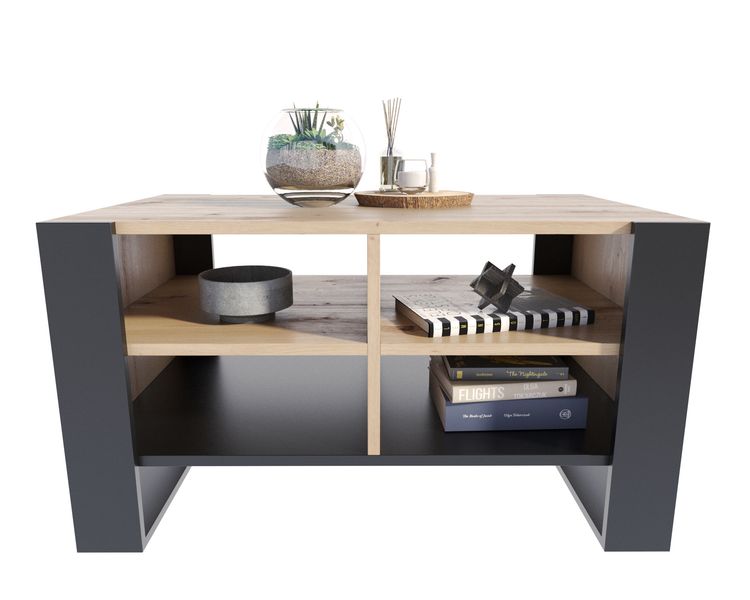 Ława Figa dąb artisan/czarny zdjęcie 4