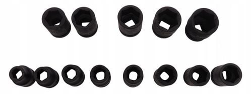 ZESTAW NASADEK UDAROWYCH 10-24 NASADKI UDAROWE 1/2" KLUCZ UDAROWY KOMPLET na Arena.pl